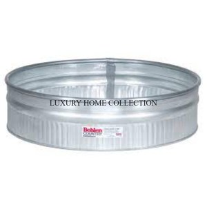 Bac à eau de jardin rond en métal antirouille avec une durabilité supérieure, parfait pour la collecte d'eau de pluie, le jardinage et la décoration extérieure - Product Image 2