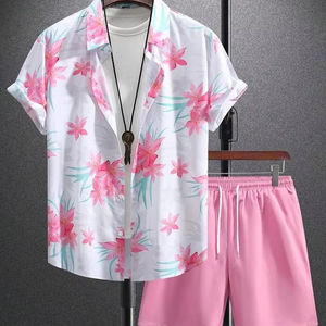 Tendance Sublimation Imprimé Shorts Chemise Ensemble Haute Qualité Coton Respirant T-Shirt Ensembles Casual Élégant Shorts Ensemble pour Hommes - Product Image 1