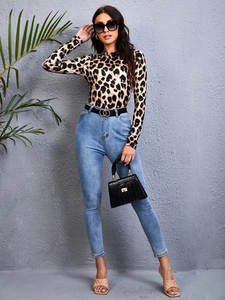 ชุดลีโอตาร์ดออกกำลังกาย ยิมนาสติก เต้นรำ ออกแบบพิเศษ พิมพ์ลาย ผ้าสแปนเด็กซ์ รับผลิตแบบ OEM สำหรับผู้ใหญ่ ชุดเชียร์ลีดเดอร์เต้นรำแบบชิ้นเดียว คุณภาพสูง - Product Image 5