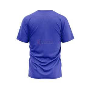 Camiseta de algodón 100% ajustada para hombre, ropa de calle de manga corta con cuello redondo, Top con logotipo personalizado, impresión Digital, ropa deportiva de Color sólido - Product Image 6