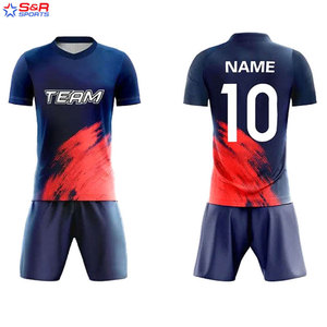 2025 nouveau Style personnalisé sport Football uniformes col rond demi manches Polyester fait nouvelle mode meilleure qualité uniformes de Football - Product Image 4