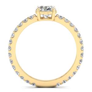 Anillos de moissanita REYES chapados en rodio 925 plata esterlina GRA certificados 1.4ct diseño Original accesorios de boda joyería fina - Product Image 4