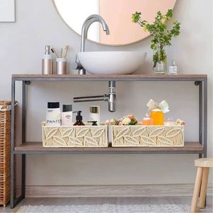 2025 macramé panier plateau bohème coton cordon panier Offre Spéciale comptoir cabine organisateur comptoir décor organisateur - Product Image 2