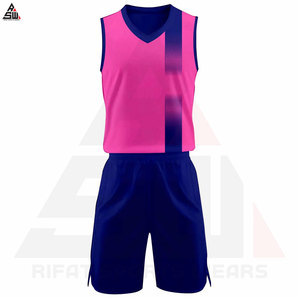 Uniforme de basket-ball personnalisé de style nouveau, fabriqué en polyester 100%, uniformes de basket-ball fabriqués au Pakistan, services OEM pour uniformes de basket-ball - Product Image 5