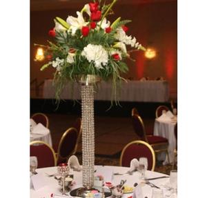 Royal Look Crystal Wedding Table Centerpieces Arreglo de flores de cristal Soportes para eventos Fiesta Decoración Propósito - Product Image 6