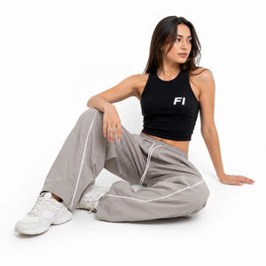 Nylon Relaxed Fit men's pants Drawstring <b>Athletic</b> Track Bottoms Casual Streetwear Lightweight Fashion Wholesale Supplier USA - Product Image 4