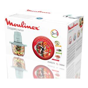 Pour Moulinex 500W 1Lt CHOPPEO Robot Culinaire Électrique 3-en-1 Modèle Eucalyptus DJ603110 7211419326 - Product Image 2