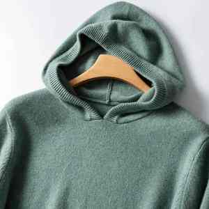 Sweat à capuche en cachemire personnalisé pour hommes pull tricoté classique à la mode pour hommes sweat à capuche pour hommes - Product Image 5