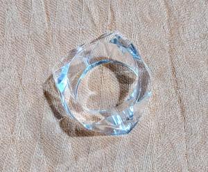 Anneaux de serviette en acrylique transparent de qualité supérieure, design minimaliste écologique, élégants et semi-transparents pour restaurants et usage quotidien - Product Image 4