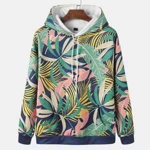 Sudadera con Capucha Tie-Dye, Estilo Urbano, Amarillo y Gris, Patrón Psicodélico, Sublimación Personalizada, Sudaderas para Hombre a Bajo Precio - Product Image 2