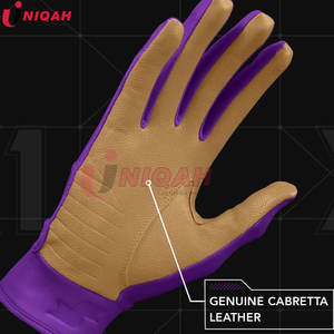 Guantes de Béisbol de Alto Rendimiento con Palma de Cuero Cabretta Duradero, Cierre de Gancho y Bucle, Ambidiestros, para Bateo - Product Image 2