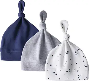 Baby Solid Knot Hats Baby Girls Toddler Turban Bow Cap Infant Head Cap
