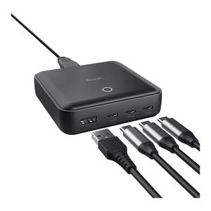 Cargador y Adaptador MAXO 100W con Entrega de Energía, USB Tipo-A y Tipo-C 25242 Negro - Product Image 3