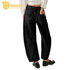 Women's High-Waisted Cargo Pants Stylish High-Waist Denim <b>Jeans</b> - Product Image 4