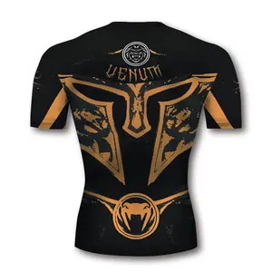 Camisetas de entrenamiento de gimnasio personalizadas para hombre, cómodas camisetas de entrenamiento de hombro tejidas de algodón con estampado de gran tamaño - Product Image 3