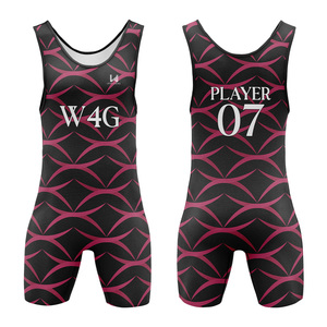 Singlet de lutte personnalisé de haute qualité pour hommes, sublimé, bretelles réglables, fermeture à enfiler, singlet de musculation pour la salle de sport - Product Image 1