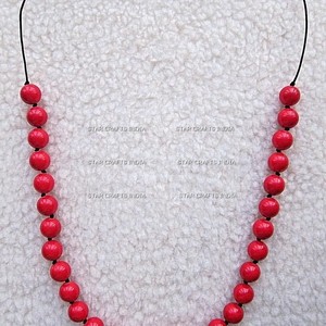 ลูกปัดเรซินสองเงาสร้อยคอแฟชั่นโบฮีเมียนเครื่องประดับสร้อยคอคริลิคสีสันสดใสสร้อยคอลูกปัดหัวใจสำหรับผู้หญิงเด็กผู้หญิง - Product Image 5