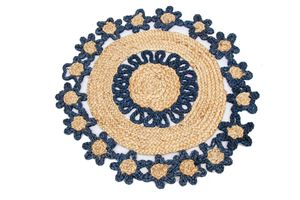 New Arrival Printed Jute <b>Placemats</b> Cheap Price <b>Round</b> Braided <b>Placemats</b> Natural Jute Covered Export From Bangladesh - Product Image 3