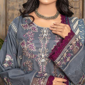 Shalwar Kameez Dupatta pour femmes en taille adulte, costume Shalwar Kameez 3 pièces personnalisé, imprimé moderne - Product Image 1