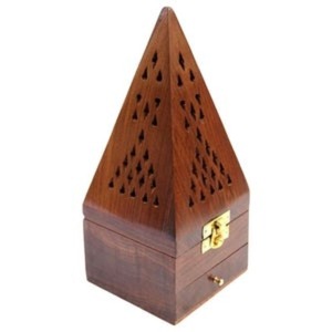 100% Natural Wood <b>Incense</b> Burner with Deeply Carved Floral Design for Bakhoor Fragrance for Home Hotels Meditation Religious Use - Product Image 2