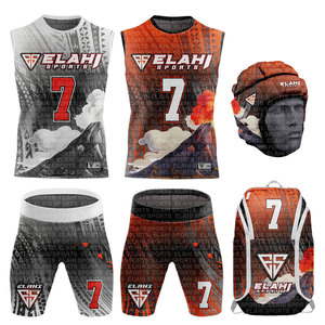 ชุดยูนิฟอร์มอเมริกันฟุตบอลเยาวชน 7 คนต่อทีม แพ็คเกจพร้อมไซส์ใหญ่ ขายส่ง ปี 2026 - Product Image 1