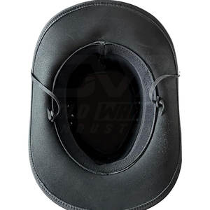 Chapeau en cuir véritable souple pour hommes avec un design pliable pour un usage quotidien confortable Chapeaux en cuir - Product Image 5