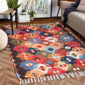 Handwoven <b>Wool</b> Carpet Traditional <b>Craft</b> Meets Modern Comfort - Product Image 3