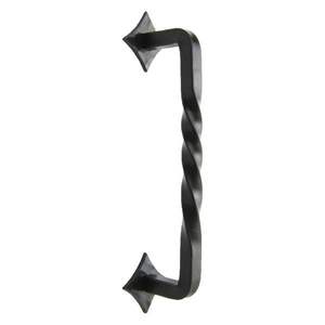 Manija de Puerta de Hierro Forjado, Acabado Negro, Ideal para Decoración de Hogares, Hoteles, Escuelas y Villas - Product Image 2