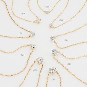 Nuevo collar Oval Diamond Solitaire14k Real Lab Grown Moissanite Diamond's Pendant Prong Setting Gold 18K Proveedor de joyas - Product Image 4