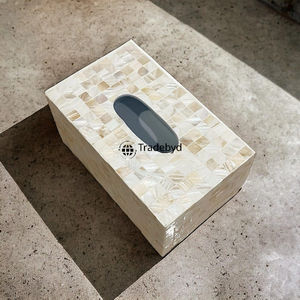 Porta Caja de Pañuelos de Diseño Premium con Incrustaciones de Flores Grabadas, Elegante y Hecho a Mano para Espacios Sofisticados - Tradebyd - Product Image 6