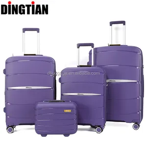 PP Checked In Suitcase With Cosmetic Bag High Quality Customized Traveling Luggage OEM/ODM Elegant Trolley Suit Case