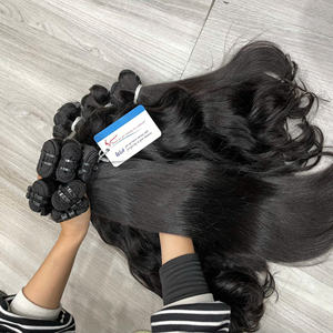 ผมตรงธรรมชาติ สีธรรมชาติ พร้อมส่ง ผู้จำหน่ายผมแท้ ช่อผมแท้แบบดับเบิ้ลดรอน - Product Image 3