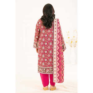 Conjuntos Modestos Khaddar K-52109, Traje Estampado de 3 Piezas con Dupatta, Incluye Top, Pantalón y Tela de Cobertura - Product Image 5