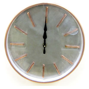 Horloge murale à chiffres romains en acier inoxydable silencieuse de grande taille pour la décoration de la maison, argent brillant poli - Product Image 5