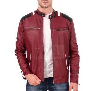 Chaqueta de invierno de cuero de estilo único para hombre hecha en Pakistán con logotipo frontal precio barato - Product Image 1