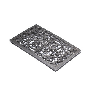 Metal Hot Pot Stand Iron Hot Pot Holder Cast Iron <b>Trivet</b> Hot Plate Holder with Vine Pattern Vintage <b>Kitchen</b> - Product Image 6