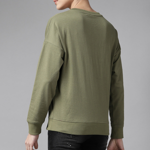 Sweat-shirts en molleton à col rond pour femmes, très vendus, confortables, respirants, avec logo sur le devant, de haute qualité - Product Image 3