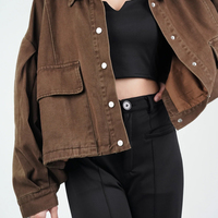 Vestes courtes tendance pour femmes, respirantes, imperméables, en spandex/coton, haute qualité, vente directe d'usine