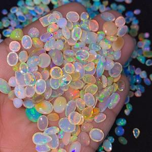 Ópalo Natural Etíope Welo, Cabujón de Alta Calidad, Gema Multifuego, Piedra Suelta para Joyería, Forma Mixta, Certificado por Terceros, MM - Product Image 4