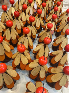 Handmade <b>Christmas</b> <b>Tree</b> Wooden Trivet 3 Layer Heat Resistant Eco-Friendly Size 22cm Pine - Product Image 5