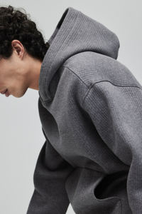 Hoodie oversize en polaire polyester/coton de haute qualité pour homme, avec poche, imprimé streetwear, collection hiver 2025 - Product Image 5