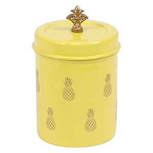 Recién llegado, tarro de almacenamiento de alimentos de metal con tapa transparente que permite una fácil visualización del contenido sin abrir el contenedor - Product Image 1