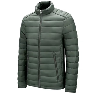 Veste matelassée épaisse et chaude pour homme, vente chaude, capuche, fermeture éclair, toile imperméable, respirante, écologique, conception personnalisée OEM - Product Image 5