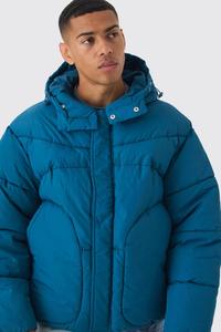 Vestes d'hiver à capuche ajustables pour hommes, vestes à boutons pour hommes, vente en gros de doudoune matelassée à bulles, veste chaude à bulles - Product Image 6