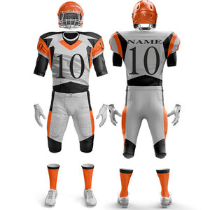 Uniforme de Fútbol Americano Sublimado Personalizado al por Mayor de Fábrica, Transpirable, Tallas Grandes, Equipación del Equipo de EE. UU. - Product Image 2