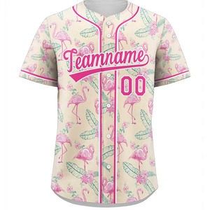 Gran oferta, camisetas de béisbol sublimadas personalizadas, ropa deportiva transpirable con botones, diseño impreso para hombres - Product Image 5