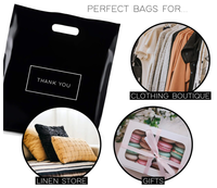 Sacs de rangement à provisions en plastique en vrac Sacs à provisions d'habillement robustes, essentiels quotidiens