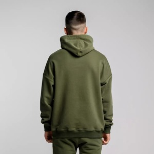 Sweat à capuche pour homme avec poignets élastiques essentiels, col unique boutonné, doux, chaud, confortable, capuche réglable de qualité supérieure, vêtements d'hiver pour homme - Product Image 2