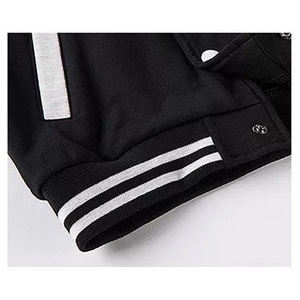 Veste de baseball universitaire en gros, style patchwork, col montant, 100% coton, épaisse, pour hommes, style lycée et université, en vrac - Product Image 5