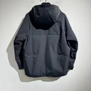 Nouveau cuir de vachette Patchwork lâche à capuche vers le bas manteau veste pour hommes léger rembourré vestes hommes hivers vers le bas - Product Image 4